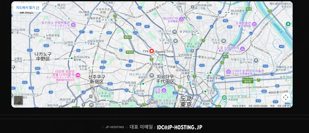 Equinix TY10 Tokyo Bunkyo Suido map